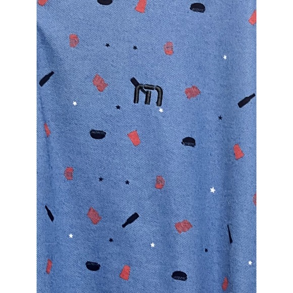 Travis Mathew XL Golf Polo Shirt Blue - Picture 2 of 5